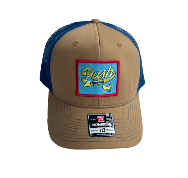 PUSH Biscuit & Blue Trucker Cap